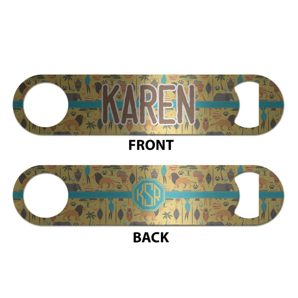 African Safari Bottle Opener - Front & Back