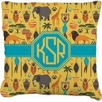 African Safari Faux-Linen Throw Pillow 26" (Personalized)