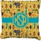 African Safari Faux-Linen Throw Pillow 26" (Personalized)