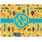 African Safari Woven Fabric Placemat - Twill w/ Monogram