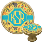 African Safari Cabinet Knob - Gold (Personalized)