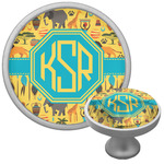 African Safari Cabinet Knob (Silver) (Personalized)