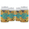 African Safari Can Cooler (12 oz) - Set of 4 w/ Monogram