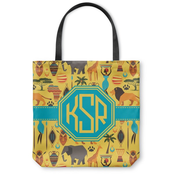 Custom African Safari Canvas Tote Bag - Medium - 16"x16" (Personalized)