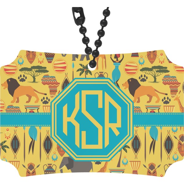Custom African Safari Rear View Mirror Ornament (Personalized)