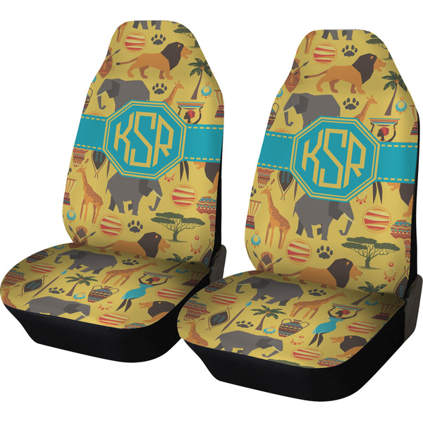 Custom African Safari Car Seat Covers (Set of Two) (Personalized)
