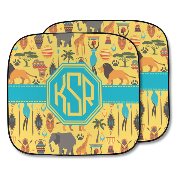 Custom African Safari Car Sun Shade - Two Piece (Personalized)