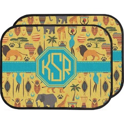 African Safari Car Floor Mats (Back Seat) (Personalized)
