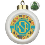 African Safari Ceramic Ball Ornament - Christmas Tree (Personalized)