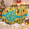 African Safari Ceramic Ornament w/ Monogram
