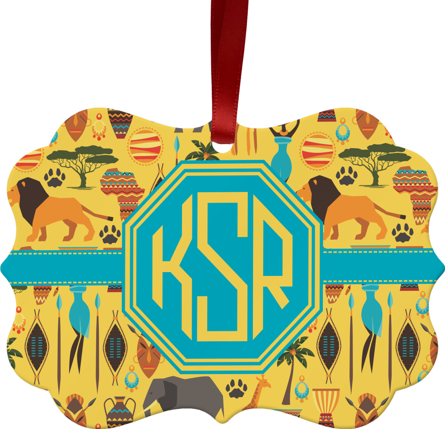 African Safari Ornament (Personalized) - YouCustomizeIt