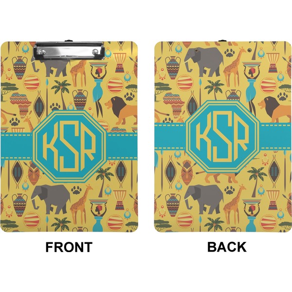 African Safari Clipboard (Letter) (Front + Back)