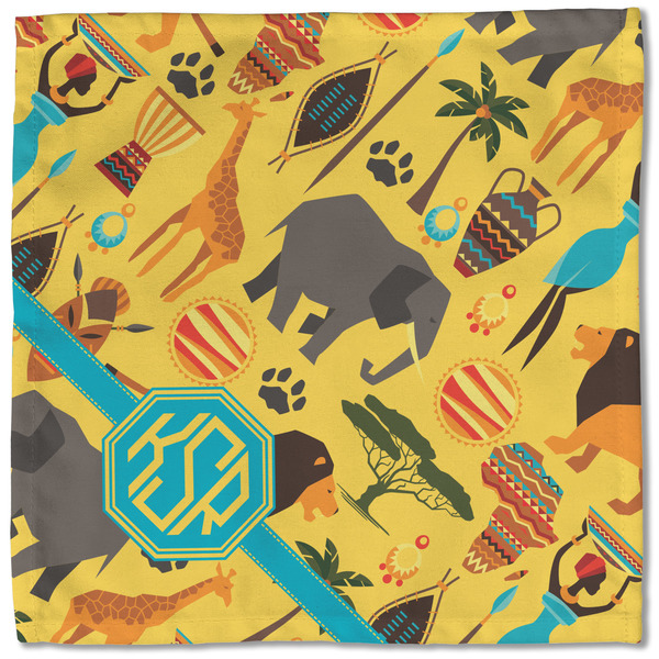 African Safari Cloth Napkins - Personalized Lunch (Single Full Open)