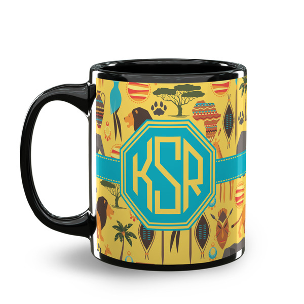African Safari Coffee Mug - 11 oz - Black