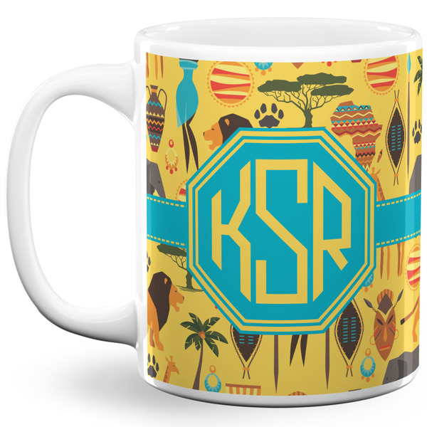Custom African Safari 11 Oz Coffee Mug - White (Personalized)