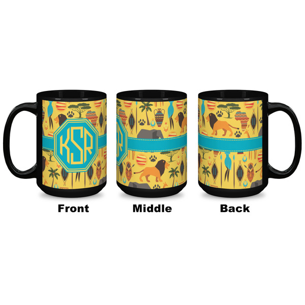 African Safari Coffee Mug - 15 oz - Black APPROVAL