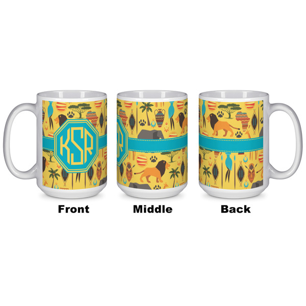 African Safari Coffee Mug - 15 oz - White APPROVAL