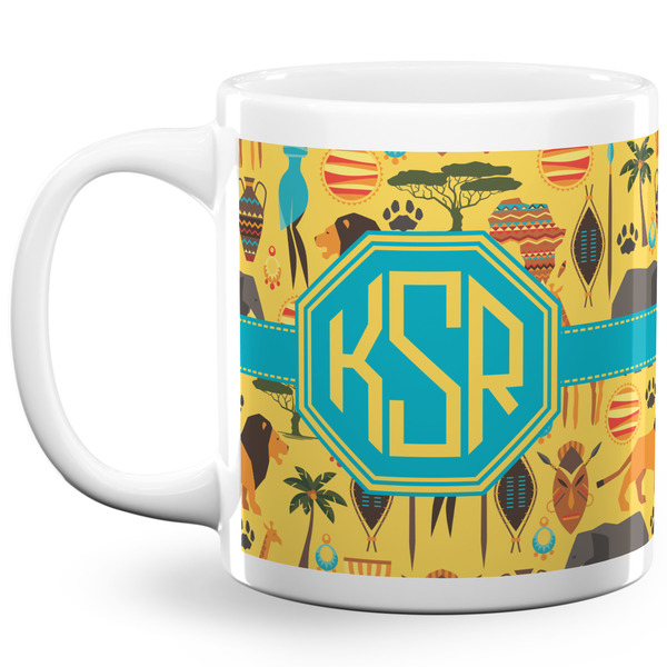 African Safari Coffee Mug - 20 oz - White