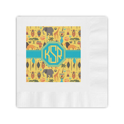 African Safari Coined Cocktail Napkins (Personalized)
