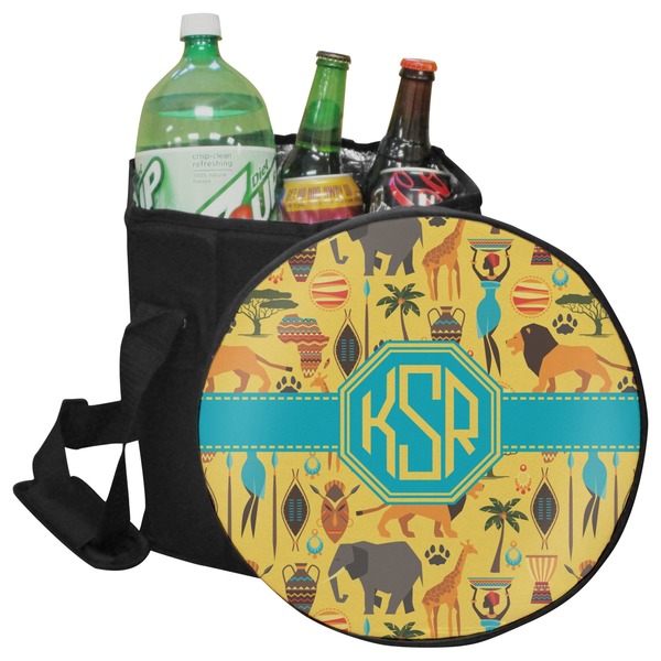 Custom African Safari Collapsible Cooler & Seat (Personalized)