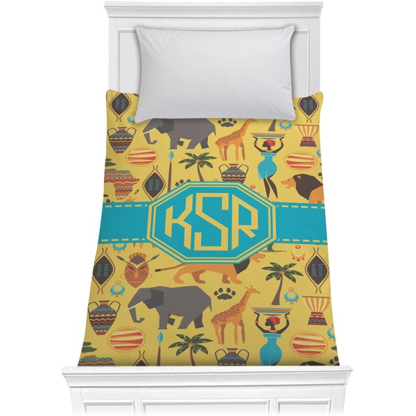 Custom African Safari Comforter - Twin (Personalized)