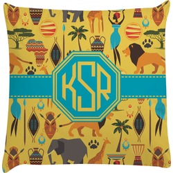 African Safari Decorative Pillow Case (Personalized)