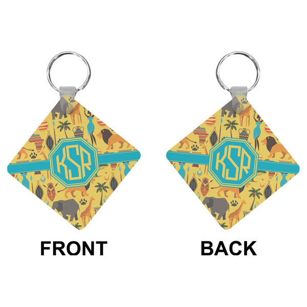 African Safari Diamond Keychain (Front + Back)