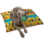 African Safari Dog Bed - Large w/ Monogram