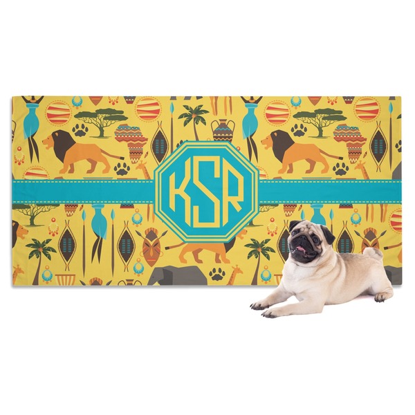 Custom African Safari Dog Towel (Personalized)