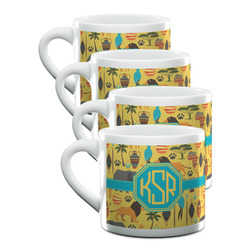 African Safari Double Shot Espresso Cups - Set of 4 (Personalized)