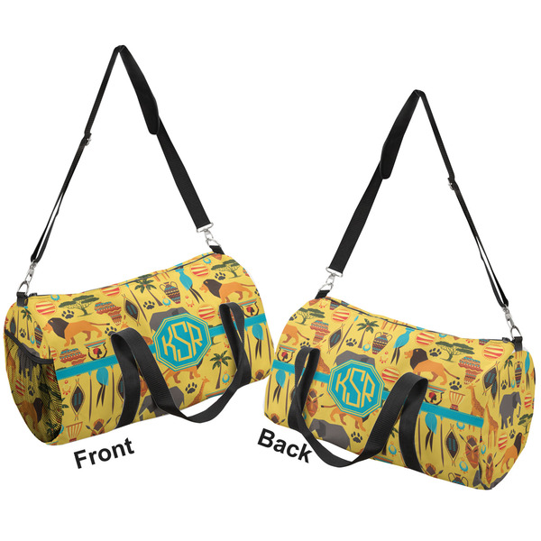 African Safari Duffle bag small front and back sides
