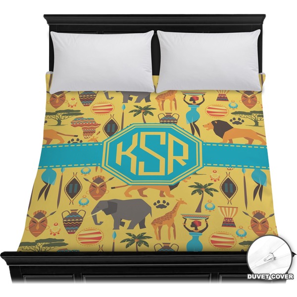 Custom African Safari Duvet Cover - Full / Queen (Personalized)