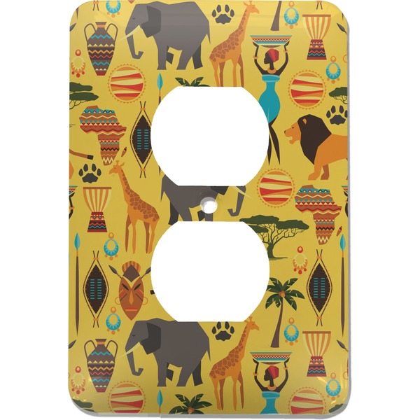 Custom African Safari Electric Outlet Plate