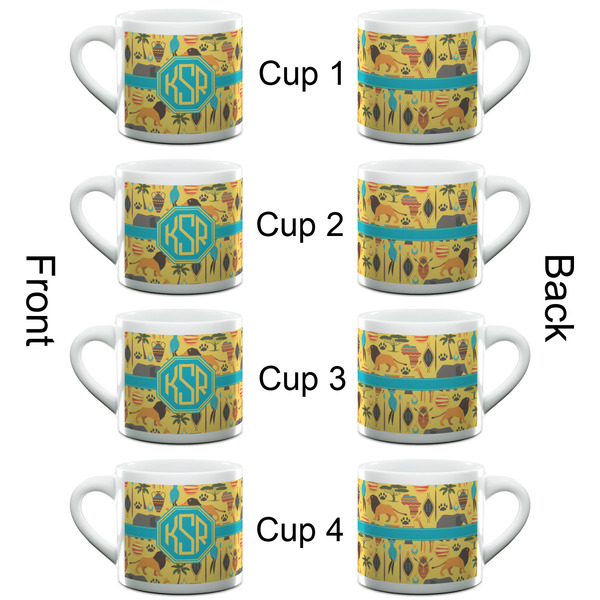 African Safari Espresso Cup - 6oz (Double Shot Set of 4) APPROVAL