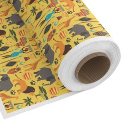 African Safari Fabric by the Yard - Spun Polyester Poplin