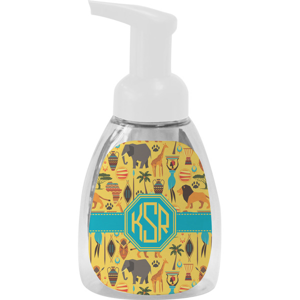 Custom African Safari Foam Soap Bottle - White (Personalized)