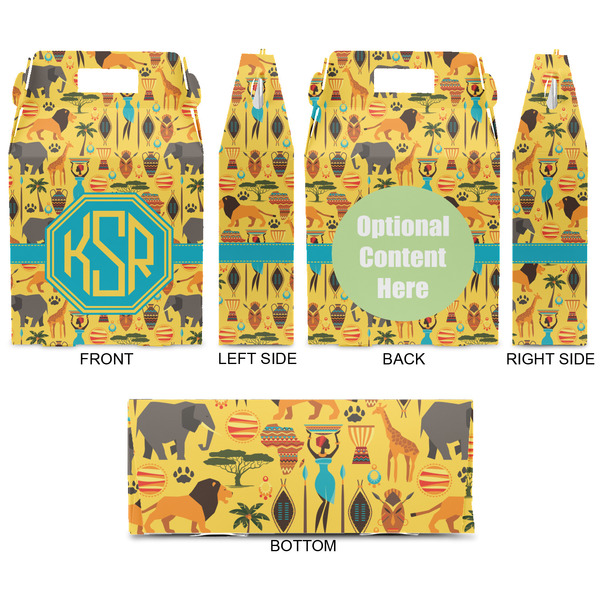 African Safari Gable Favor Box - Approval