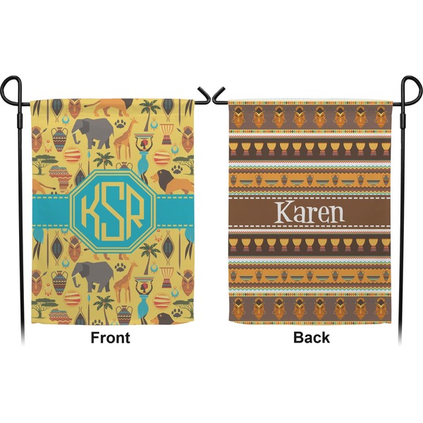African Safari Garden Flag - Double Sided Front and Back