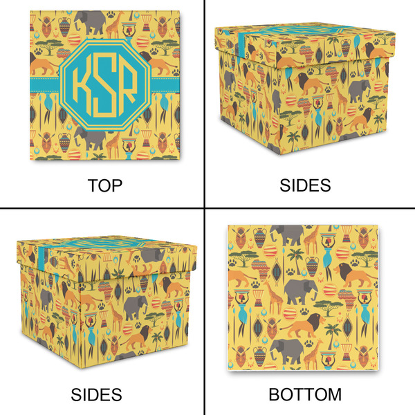 African Safari Gift Boxes with Lid - Canvas Wrapped - Medium - Approval