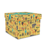 African Safari Gift Box with Lid - Canvas Wrapped - Medium (Personalized)