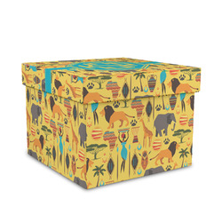 African Safari Gift Box with Lid - Canvas Wrapped - Medium (Personalized)