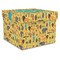 African Safari Gift Boxes with Lid - Canvas Wrapped - X-Large - Front/Main