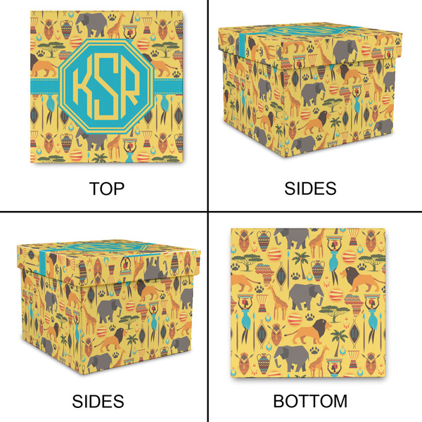 African Safari Gift Boxes with Lid - Canvas Wrapped - XX-Large - Approval