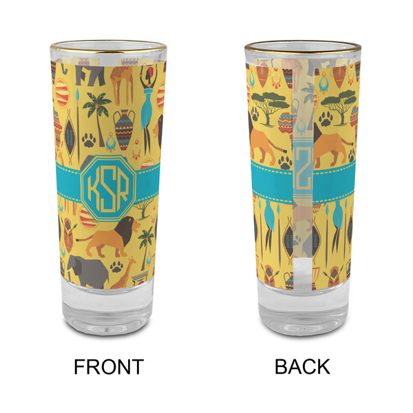 African Safari Glass Shot Glass - 2 oz - Single - APPROVAL