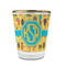 African Safari Glass Shot Glass - 1.5 oz - with Gold Rim - Set of 4 (Personalized)