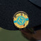 African Safari Golf Ball Marker Hat Clip - Gold - On Hat