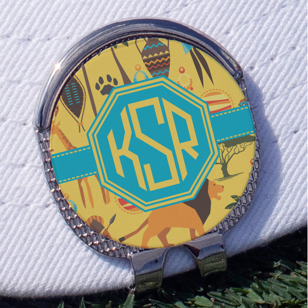 Custom African Safari Golf Ball Marker - Hat Clip