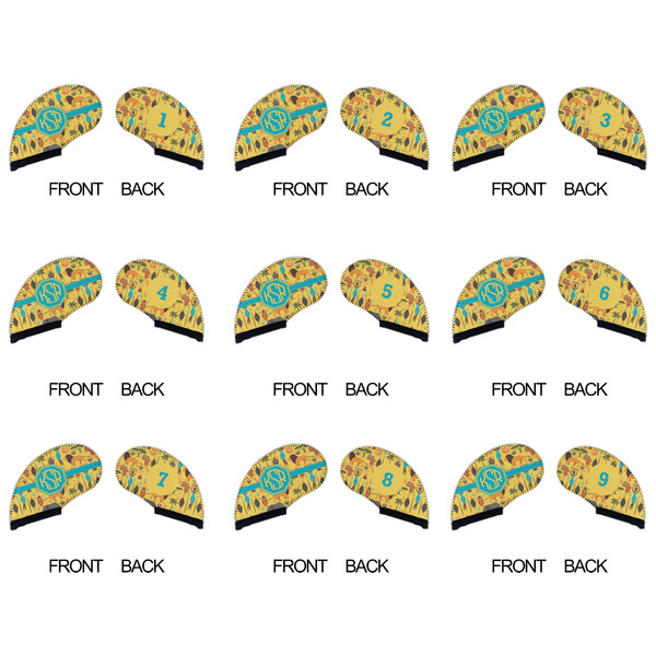 African Safari Golf Club Covers - APPROVAL (set of 9)