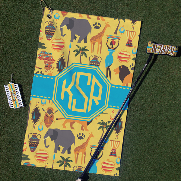 Custom African Safari Golf Towel Gift Set (Personalized)