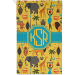 African Safari Golf Towel - Poly-Cotton Blend - Small w/ Monograms
